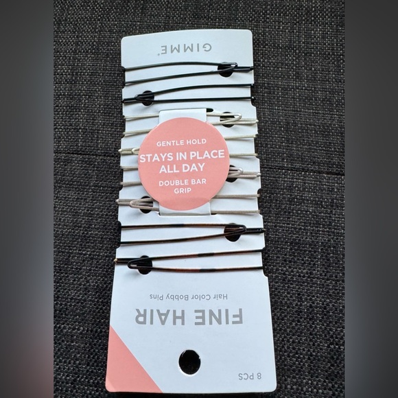 Gimme Fine Hair Bobby Pins - Black, Brown, Gold- 8 PCS - Picture 3 of 12